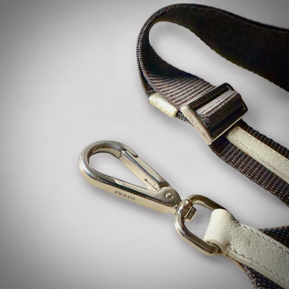 Authentic Prada Dark Brown and White Shoulder/ Crossbody Strap - Picture 5 of 6